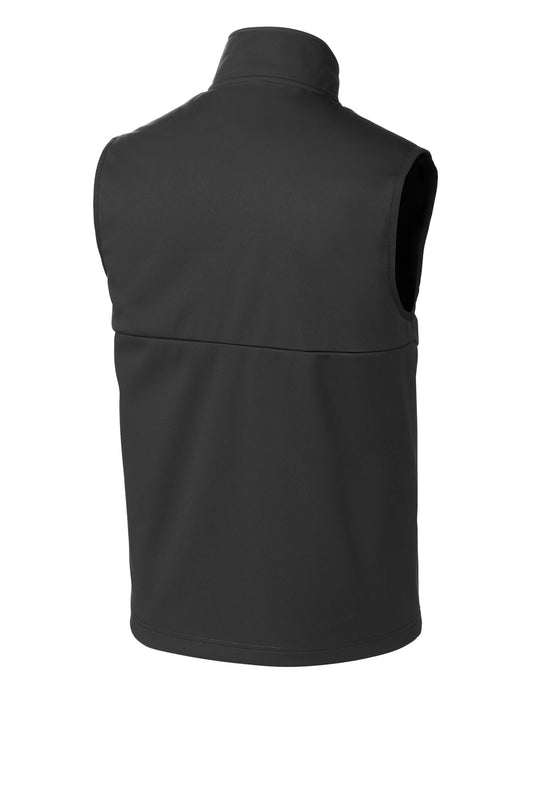 Rear View of DeepBlack Sport-Tek Soft Shell Vest ST981