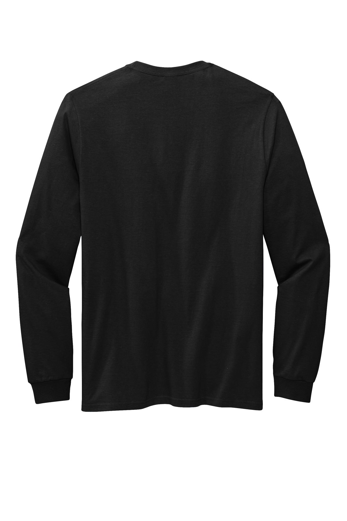 Rear View of DeepBlack Volunteer Knitwear All-American Long Sleeve Tee VL100LS