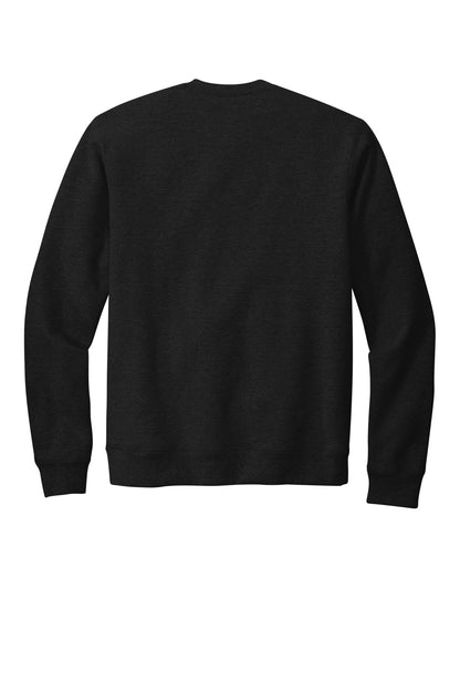 Rear View of DeepBlack Volunteer Knitwear Chore Fleece Crewneck VL130