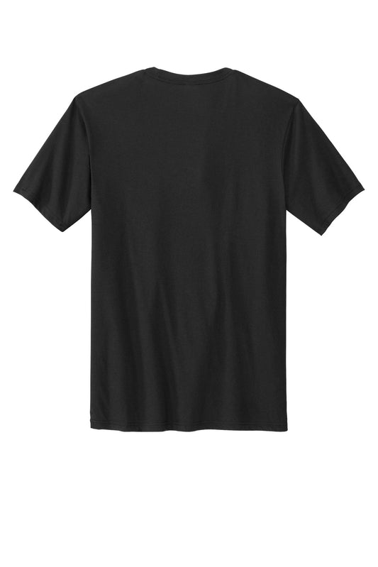 Rear View of DeepBlkSld Volunteer Knitwear Tri Tee VL40