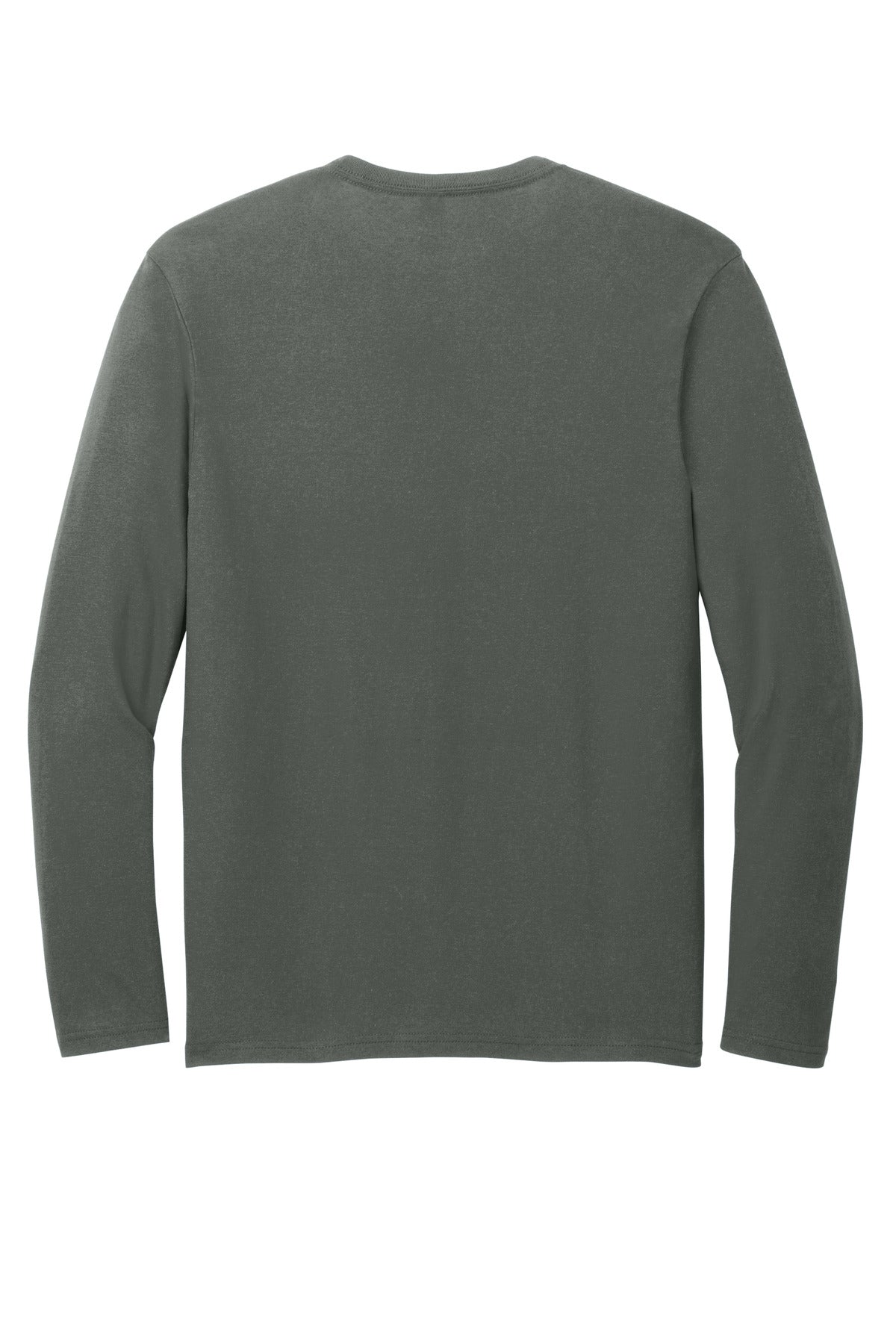 Rear View of DeepestGry District Very Important Tee Long Sleeve. DT6200