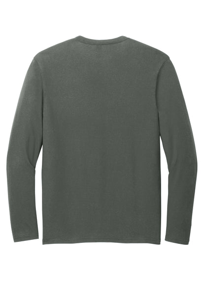 Rear View of DeepestGry District Very Important Tee Long Sleeve. DT6200