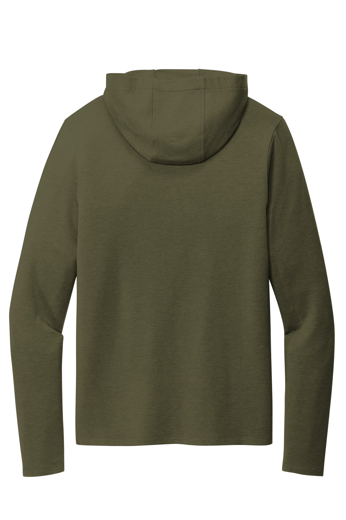 Rear View of DeepOlive OGIO Luuma Flex Hooded Henley OG826