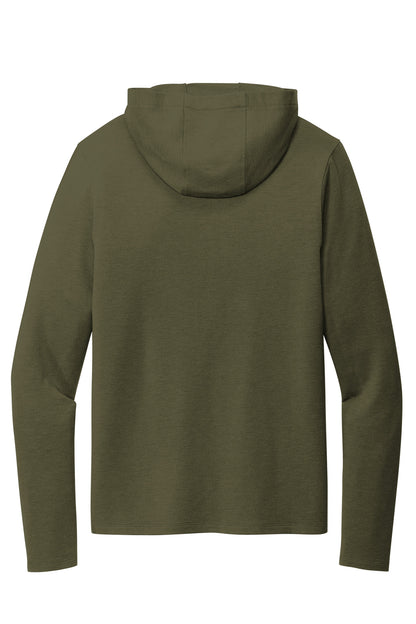 Rear View of DeepOlive OGIO Luuma Flex Hooded Henley OG826