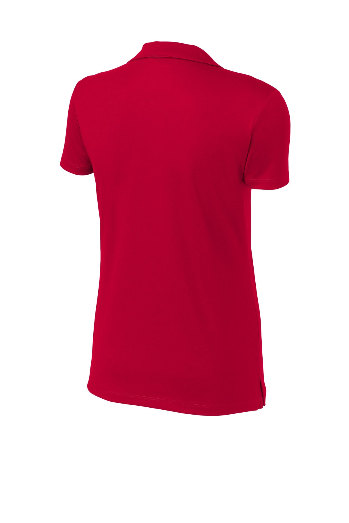 Rear View of DeepRed Sport-Tek Women's UV Micropique Polo LST740