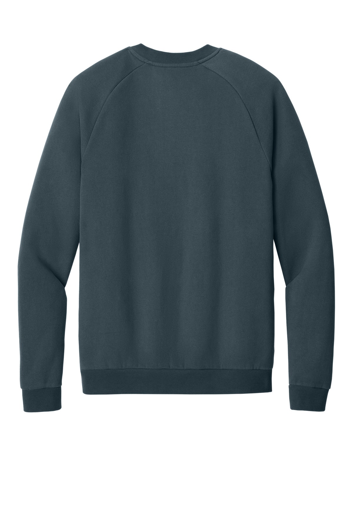 Rear View of DeepStlBlu District Cloud Fleece Crew DT7804