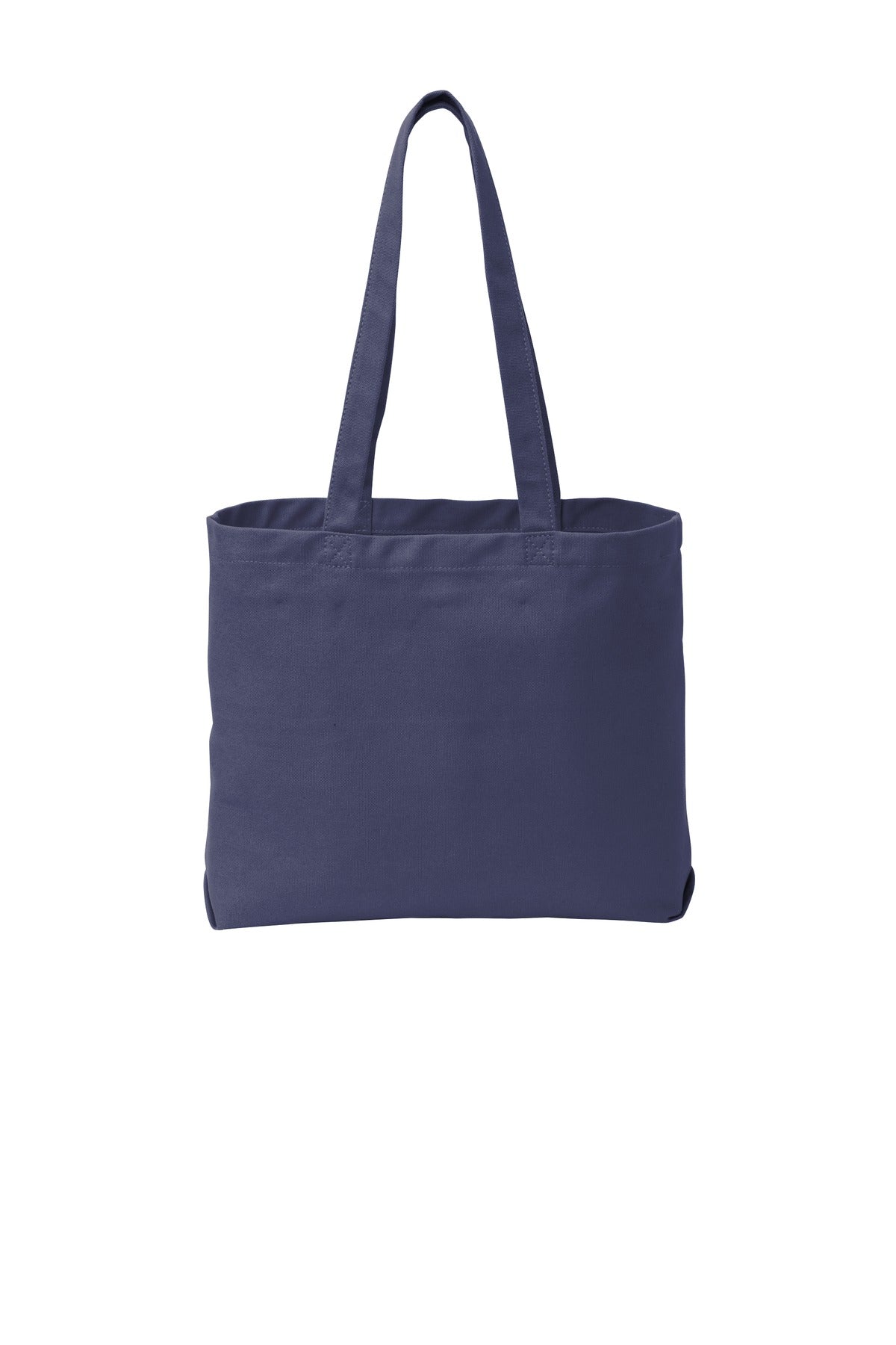 Rear View of Denim Blue Port Authority Beach Wash Tote. BG421