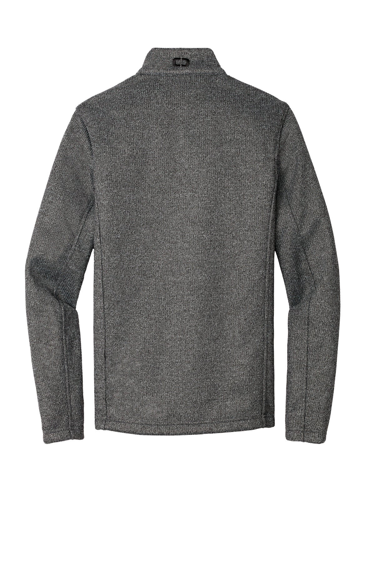Rear View of Diesel Gry Hth OGIO Grit Fleece Jacket. OG727