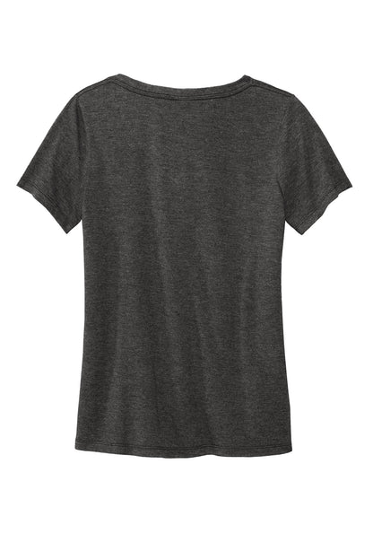Rear View of DkHtGry Volunteer Knitwear Women's Daily V-Neck Tee LVL45V