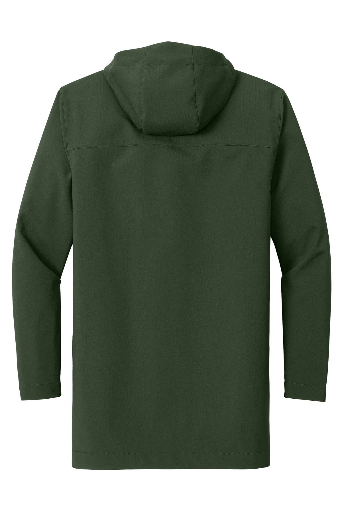 Rear View of DkOliveGrn Port Authority Collective Outer Soft Shell Parka J919