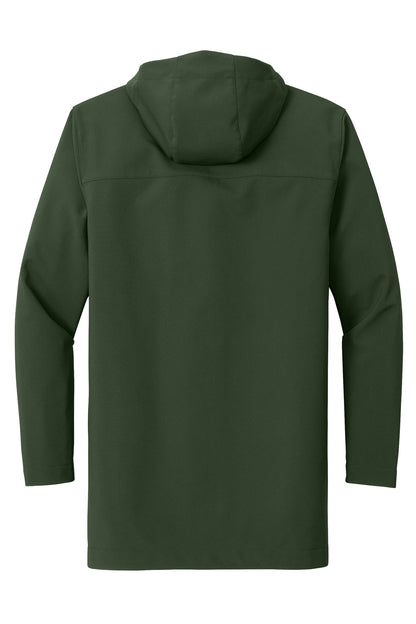 Rear View of DkOliveGrn Port Authority Collective Outer Soft Shell Parka J919