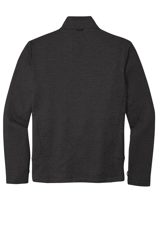 Rear View of Dp Black Hthr Port Authority Collective Striated Fleece Jacket. F905