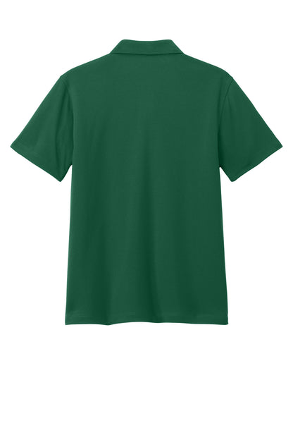 Rear View of DpForGrn Port Authority Youth Dry Zone UV Micro-Mesh Polo Y110