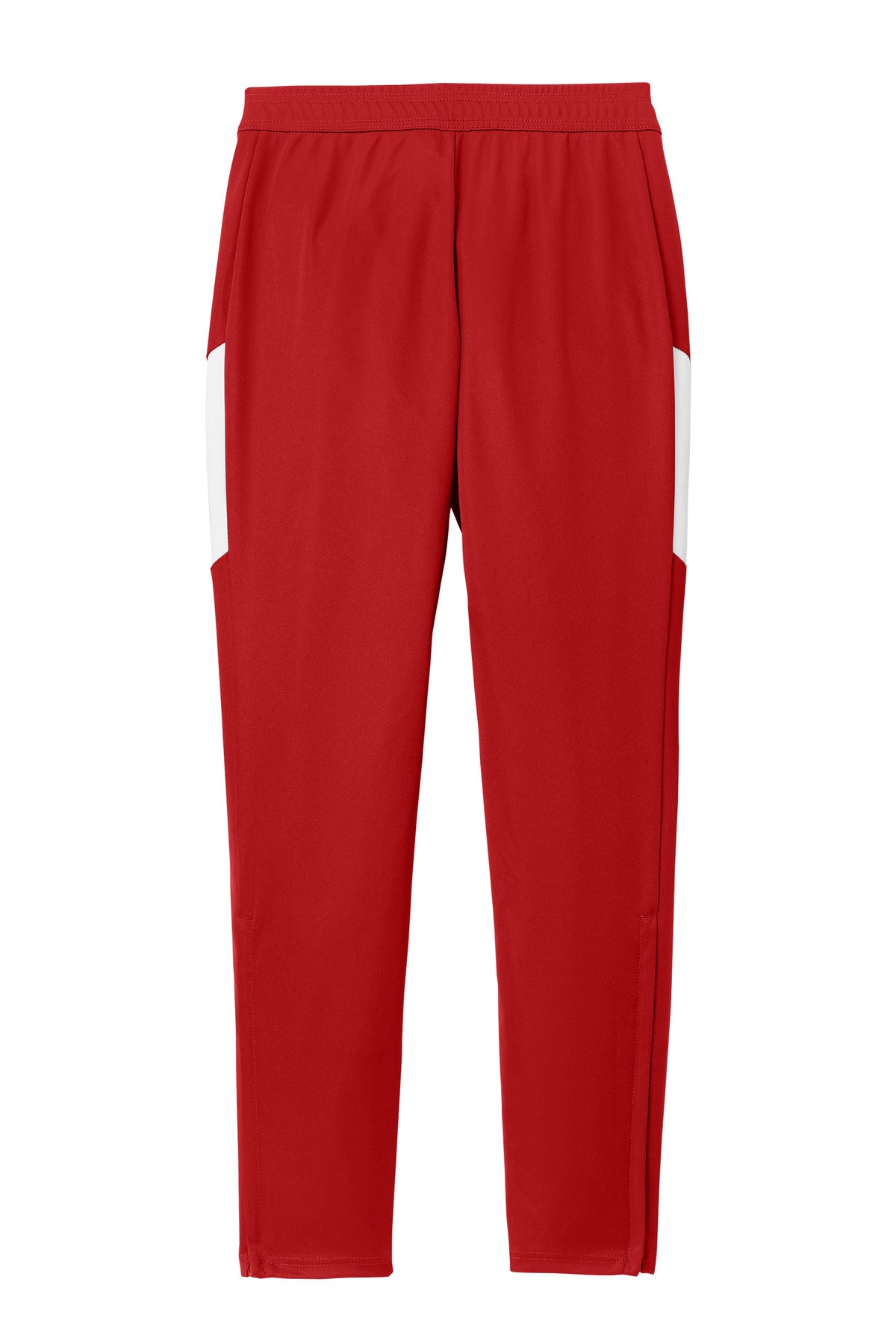 Rear View of DpRd/Wht Sport-Tek Women's Travel Pant LPST800