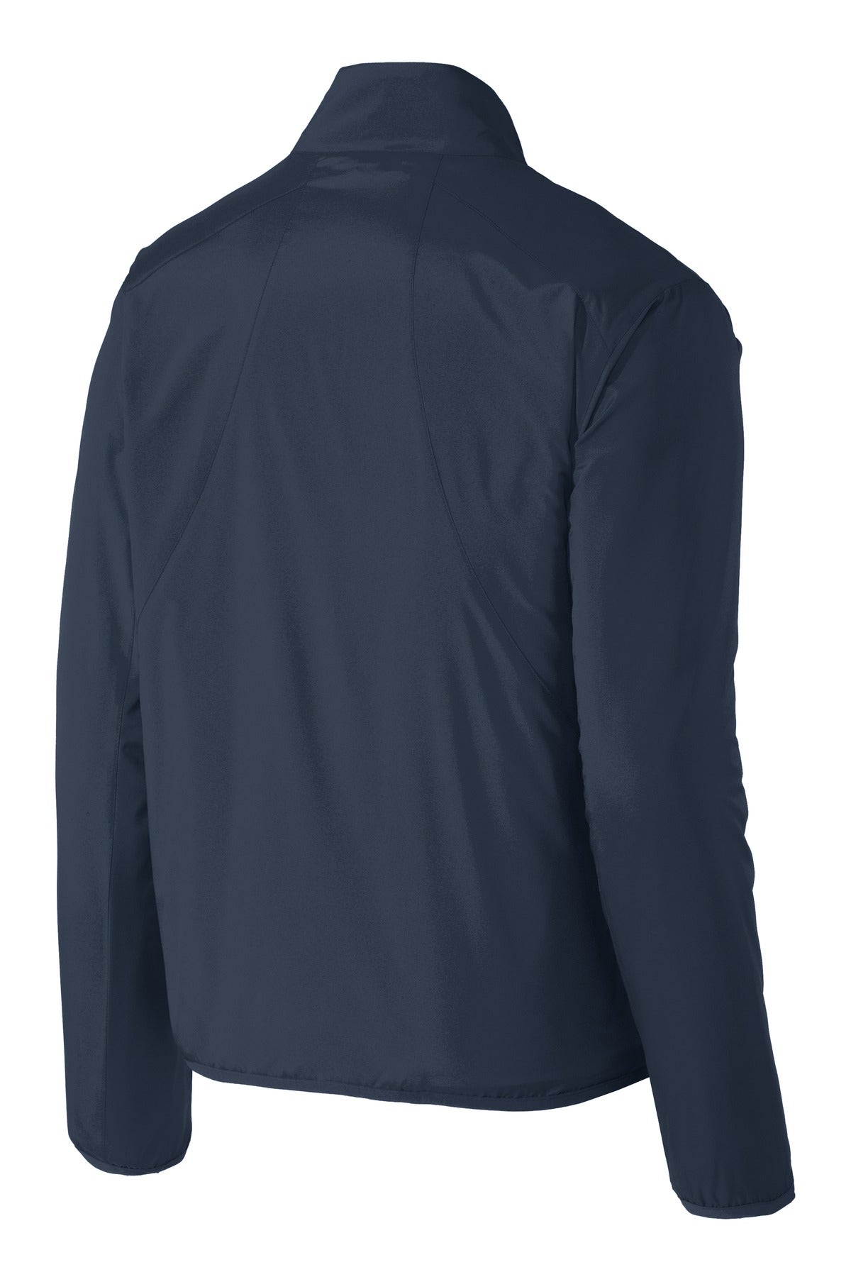 Rear View of Dress Blue Nvy Port Authority Zephyr 1/2-Zip Pullover. J343