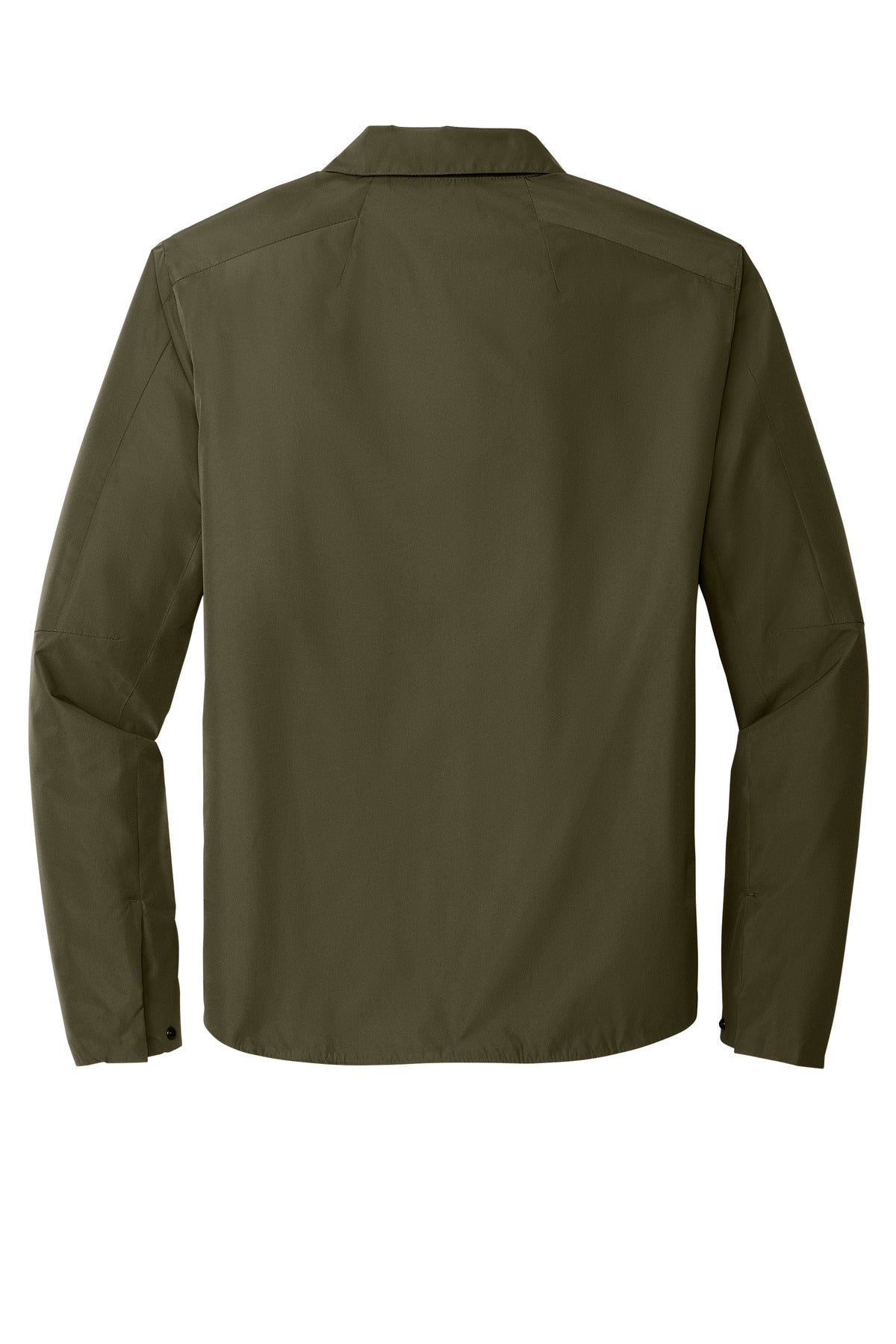 Rear View of Drive Green OGIO Reverse Shirt Jacket. OG754