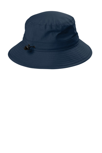 Rear View of DsBlNavy Port Authority Outdoor UV Bucket Hat C948