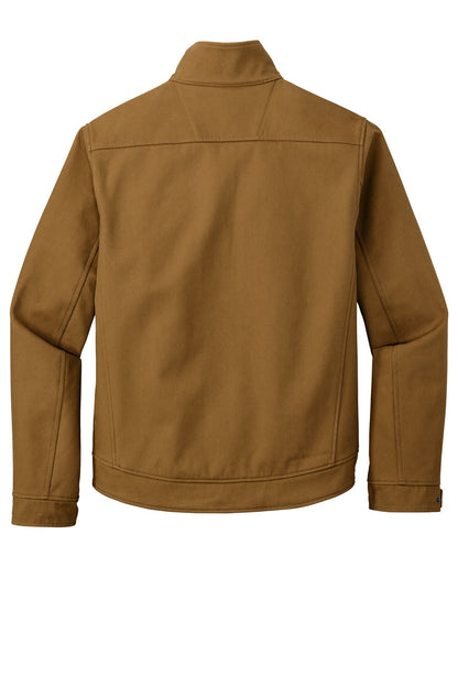 Rear View of Duck Brown CornerStone Duck Bonded Soft Shell Jacket CSJ60