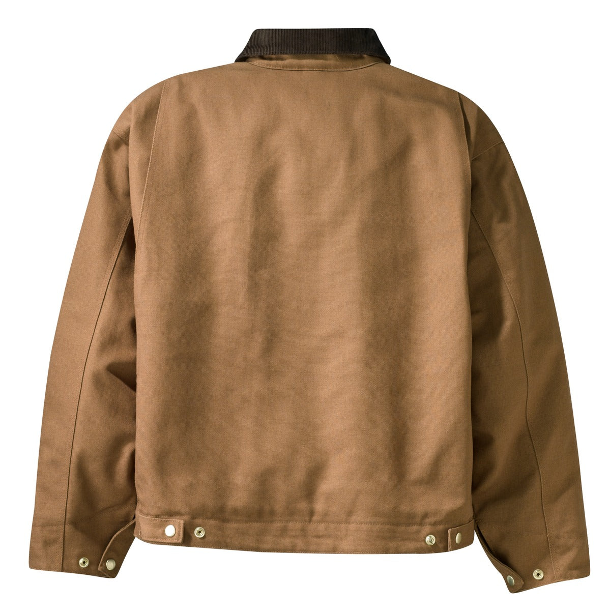 Rear View of Duck Brown CornerStone - Duck Cloth Work Jacket. J763
