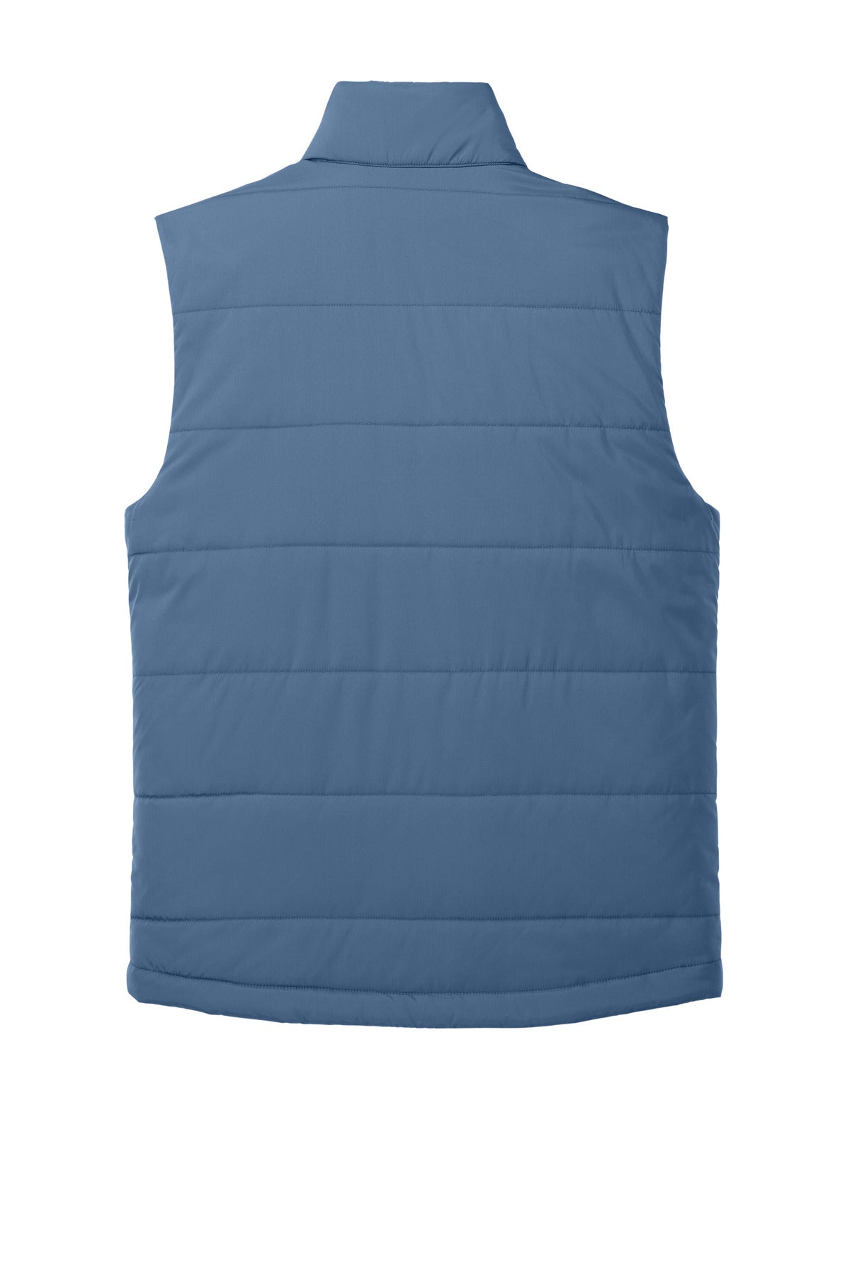 Rear View of DuskBlue Port Authority Puffer Vest J853