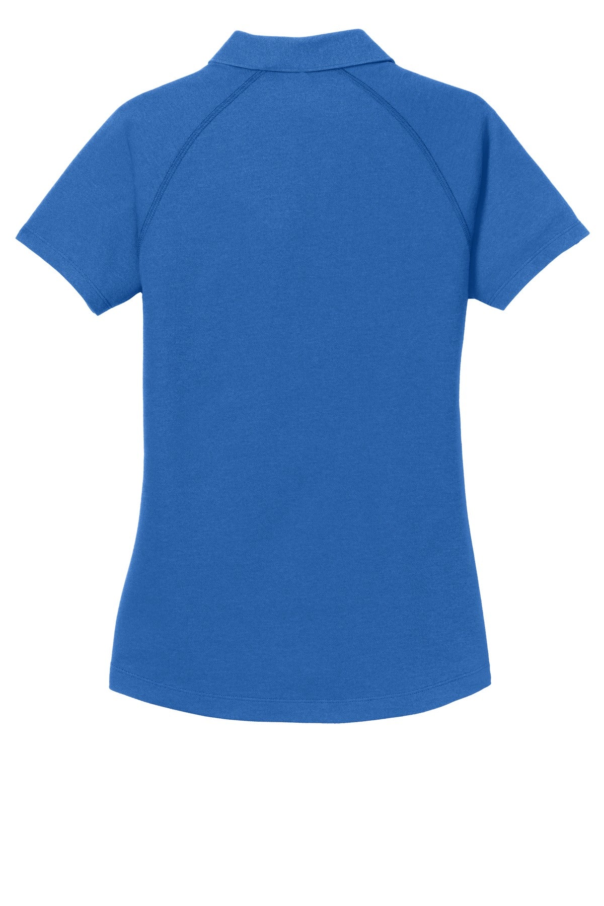 Rear View of Electric Blue OGIO Women's Onyx Polo. LOG126