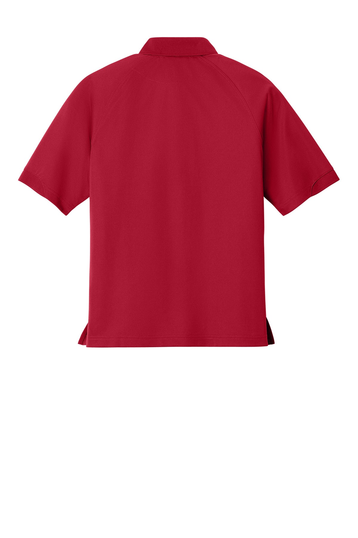 Rear View of Engine Red Port Authority Dry Zone Ottoman Polo. K525