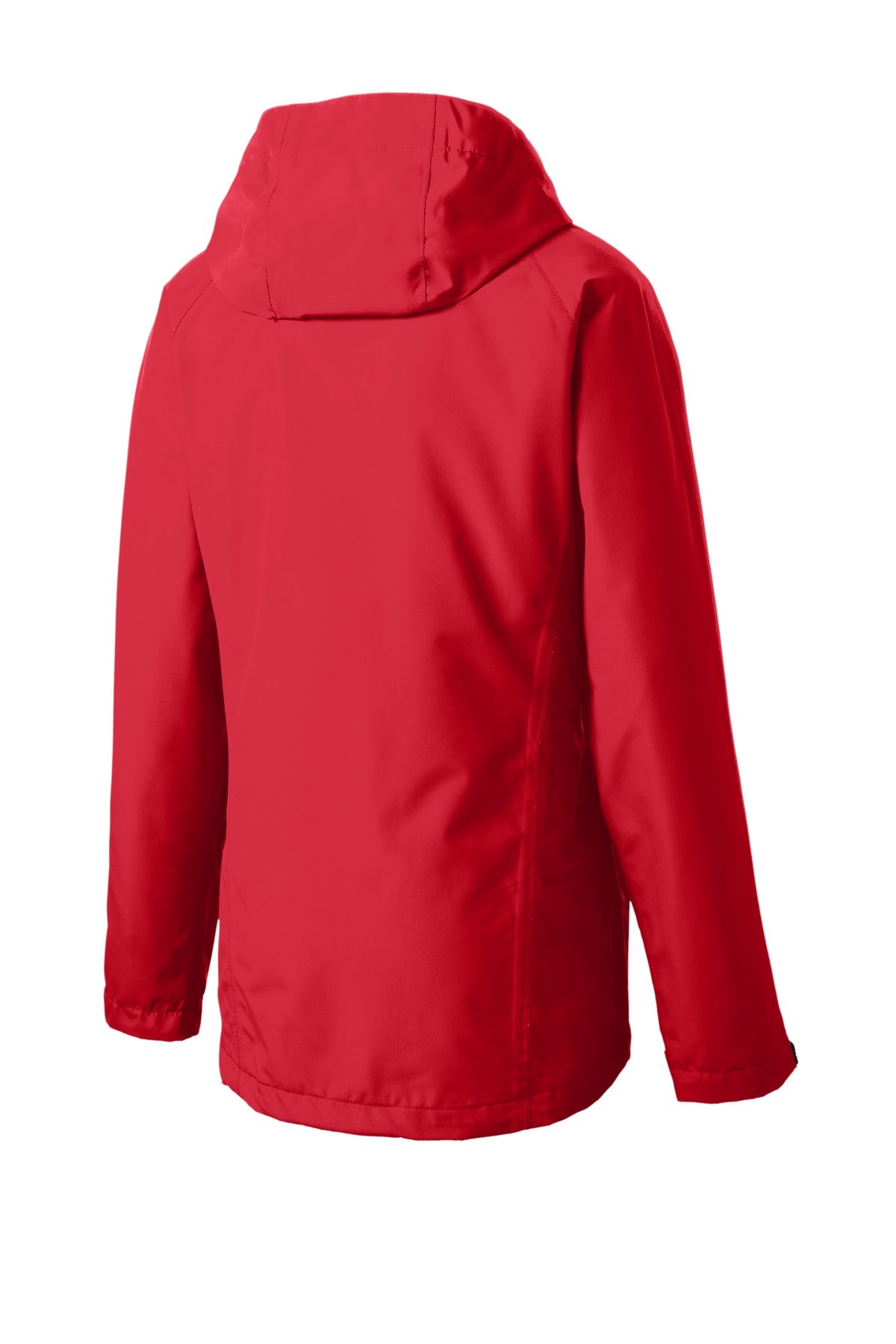 Rear View of Engine Red Port Authority Women's Torrent Waterproof Jacket. L333