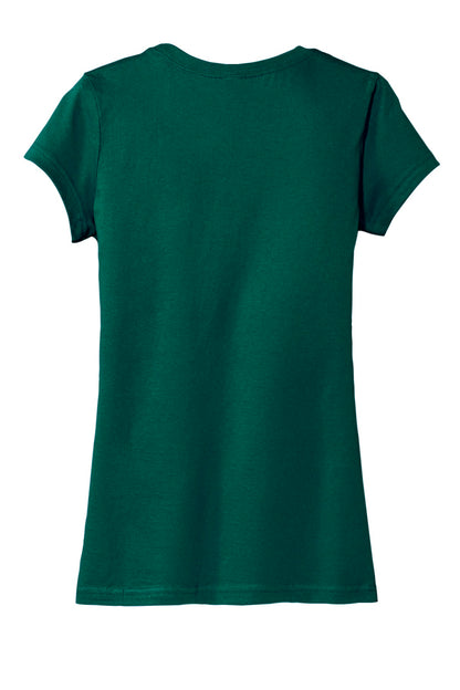 Rear View of Evergreen District Women's Fitted Very Important Tee . DT6001