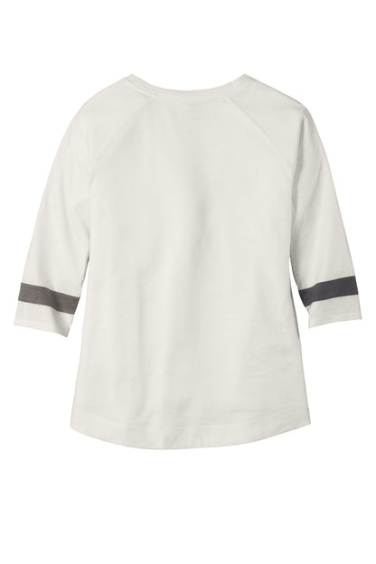 Rear View of FanWSd/ShG New Era Women's Tri-Blend 3/4-Sleeve Tee LNEA136