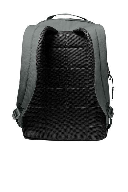 Rear View of FlintGrey Nike Brasilia Medium Backpack NKDH7709