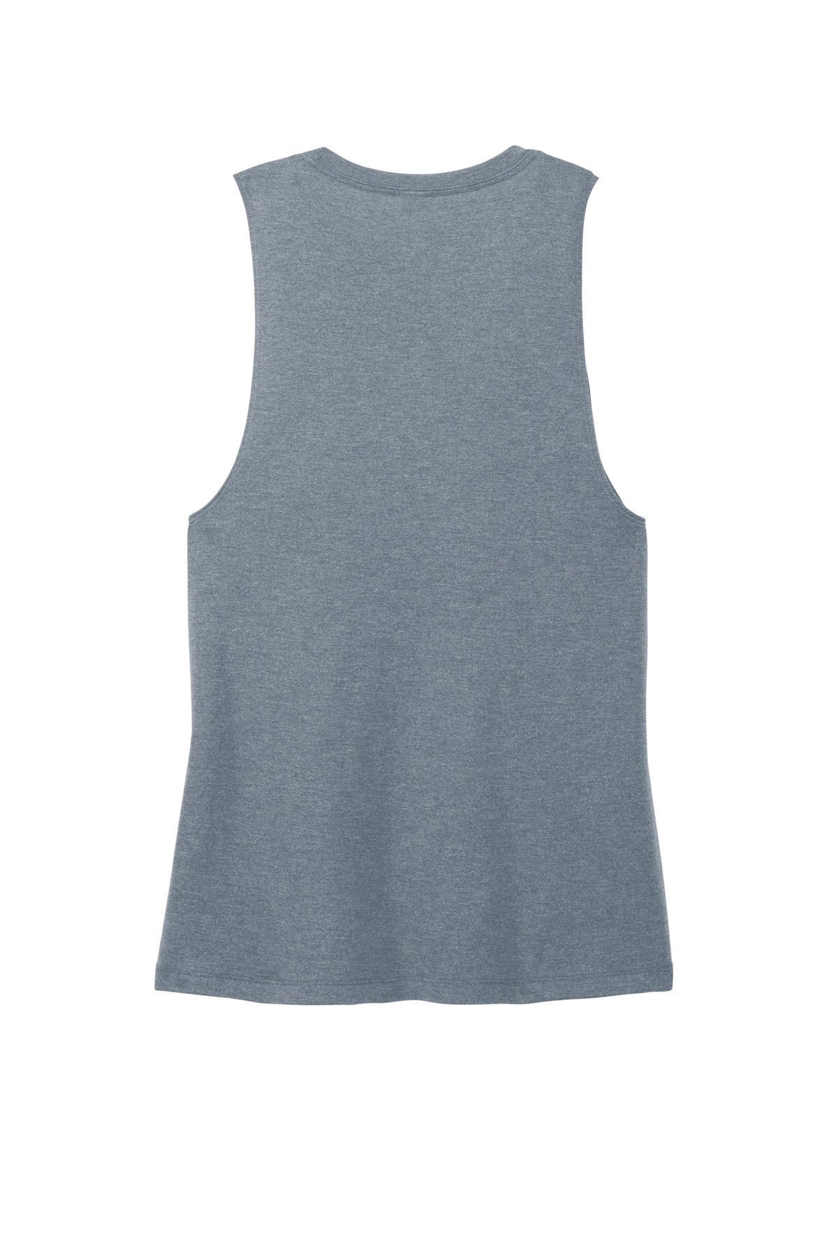 Rear View of FlntBluHtr District Women's Perfect Tri Muscle Tank DT153