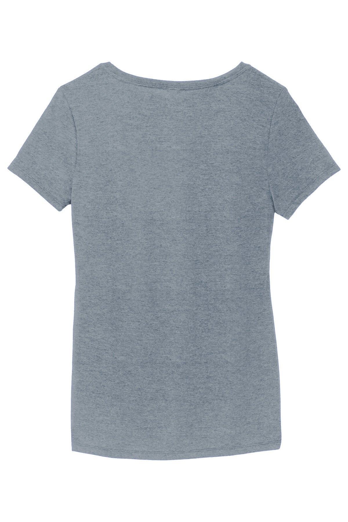 Rear View of FlntBluHtr District Women's Perfect Tri V-Neck Tee. DM1350L