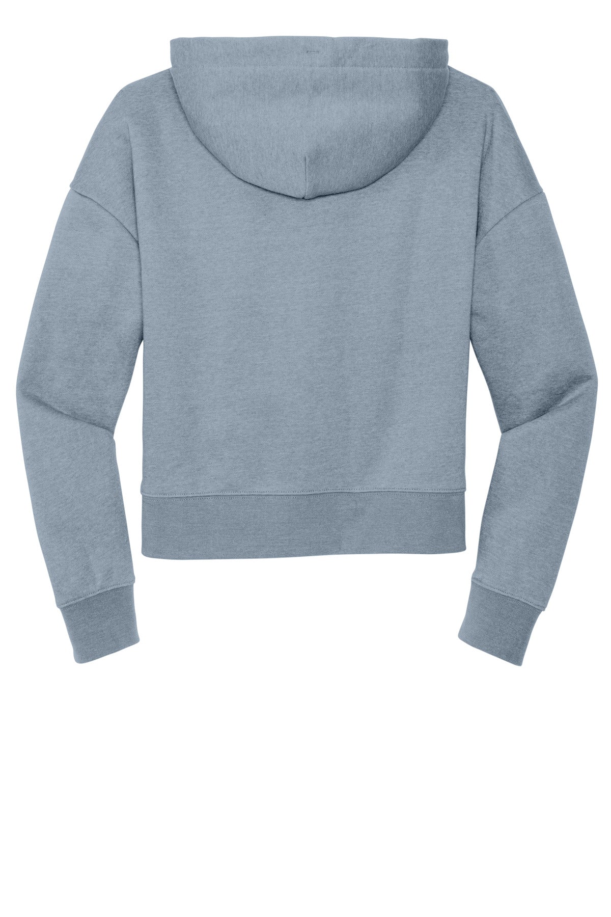 Rear View of FlntBluHtr District Women's V.I.T. Fleece Hoodie DT6101