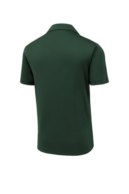 Rear View of Forest Green Sport-Tek Posi-UV Pro Polo. ST520