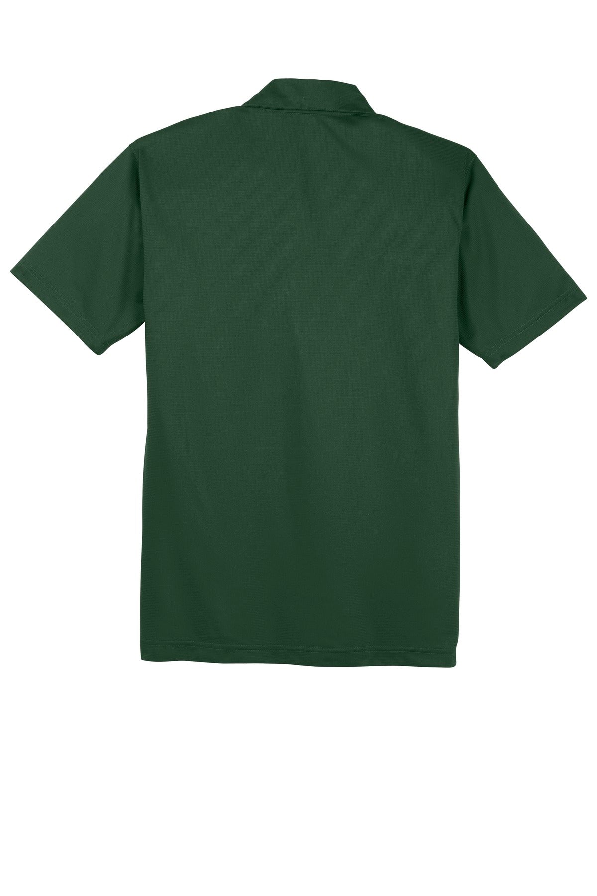 Rear View of Forest Green Sport-Tek PosiCharge Active Textured Polo. ST690