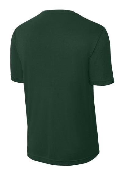 Rear View of Forest Green Sport-Tek Tall PosiCharge Competitor Tee. TST350