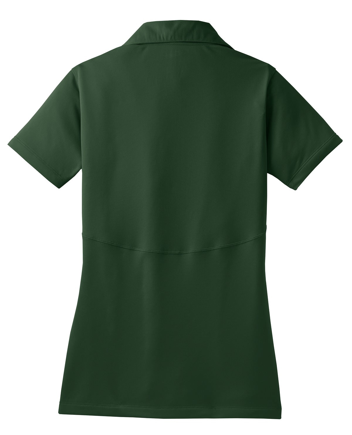 Rear View of Forest Green Sport-Tek Women's Micropique Sport-Wick Polo. LST650