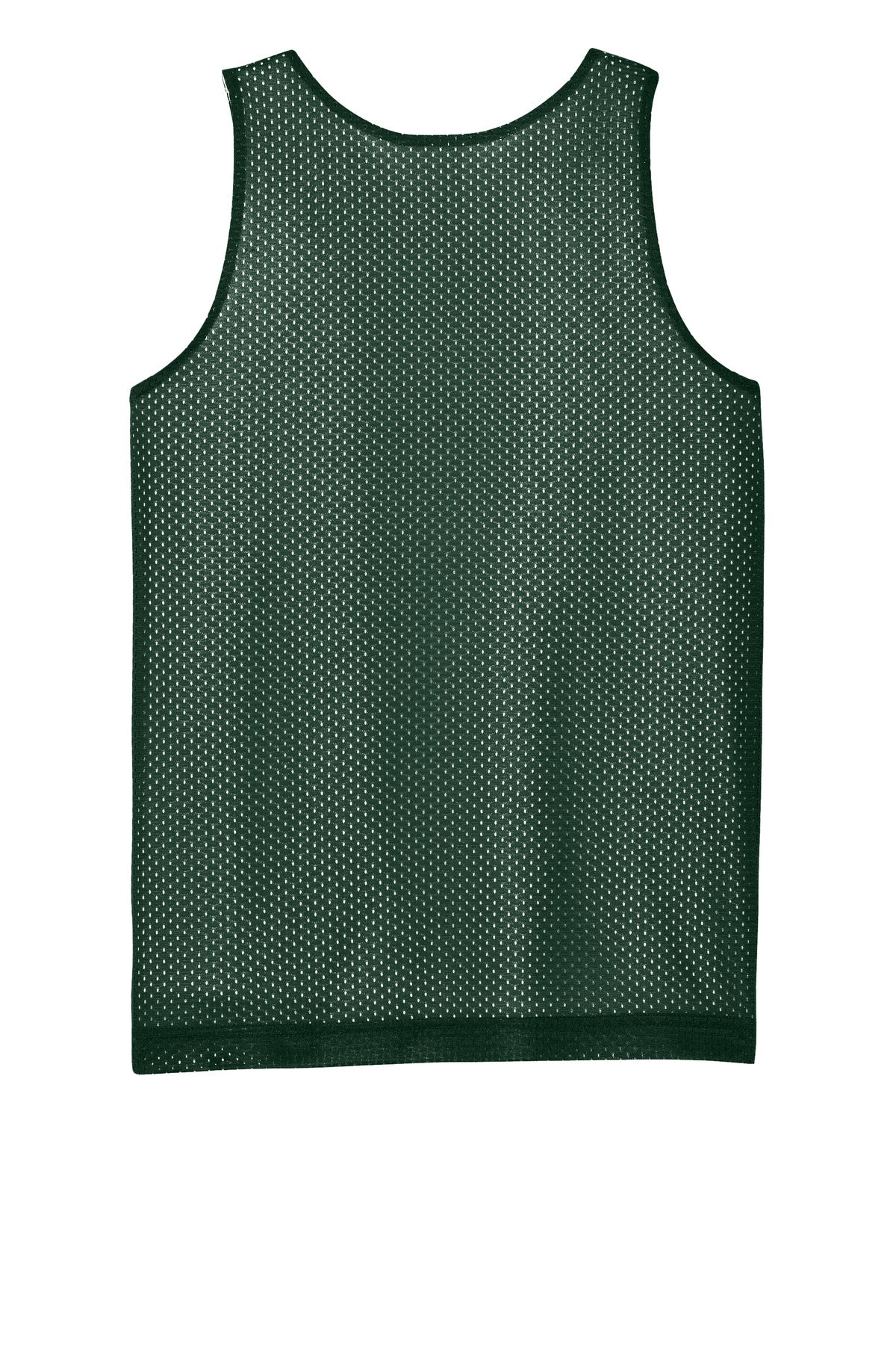Rear View of FrGn/White Sport-Tek Youth PosiCharge Reversible Mesh Tank YST5000