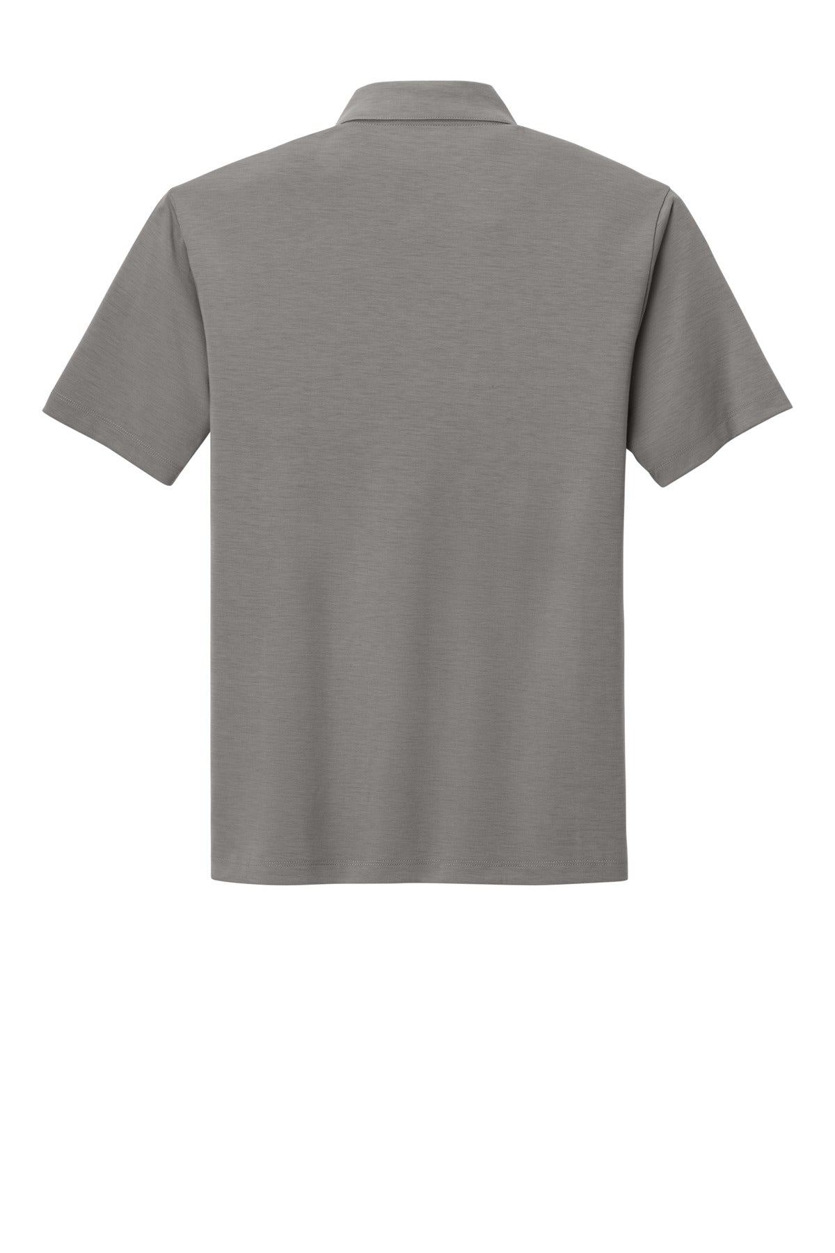 Rear View of Frost Grey Port Authority Cotton Touch Performance Polo. K568