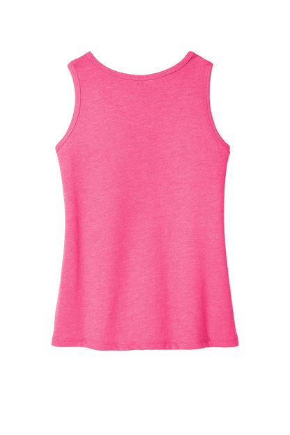 Rear View of Fuchsia Frost District Girls V.I.T. Tank DT6303YG