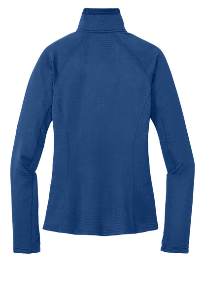 Rear View of GalaxyBlue LIMITED EDITION Outdoor Research Women's Tech Grid 1/4-Zip Fleece OR322263