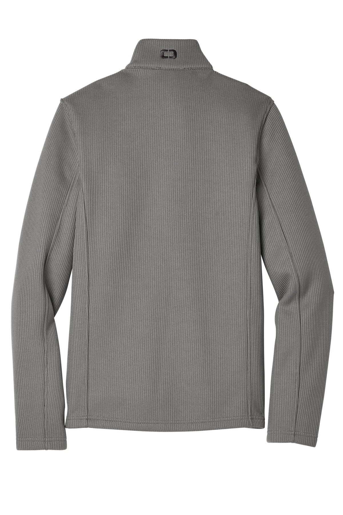 Rear View of Gear Grey OGIO Grit Fleece Jacket. OG727