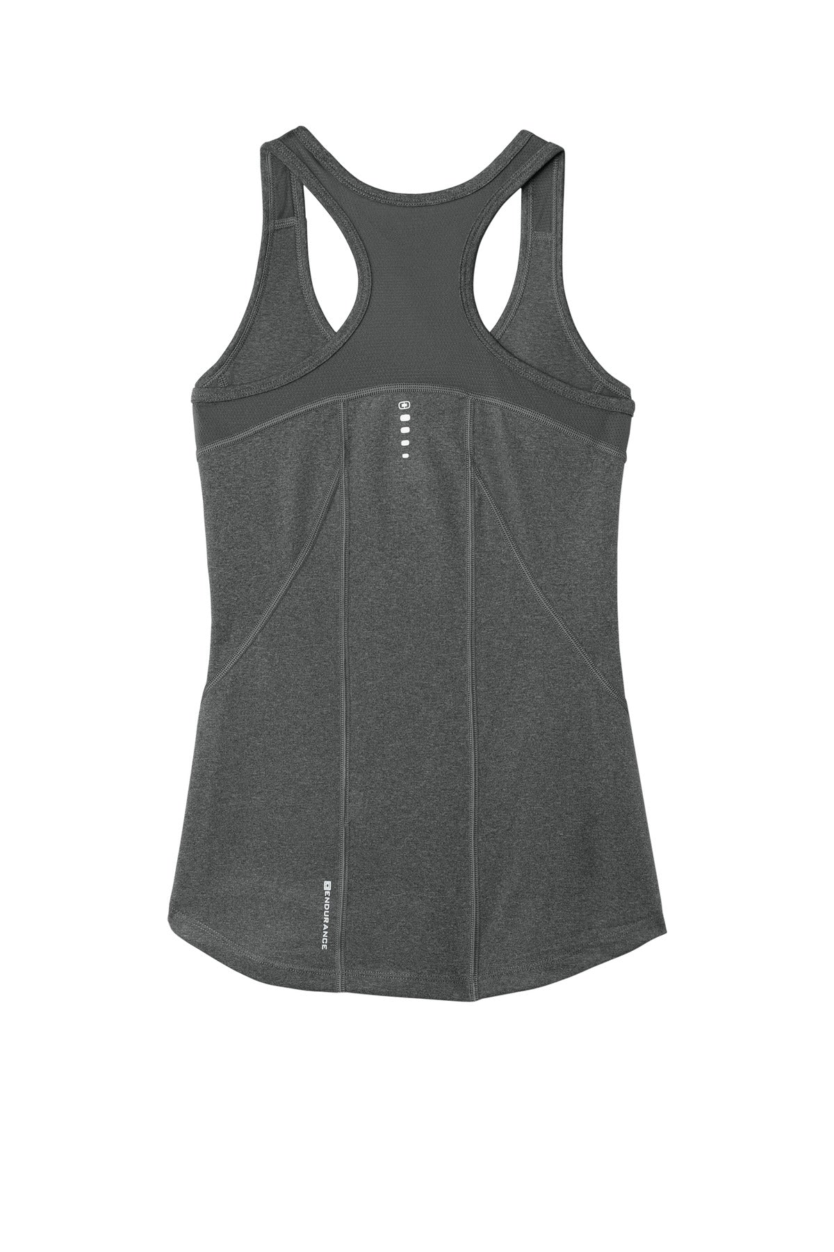 Rear View of Gear Grey OGIO Women's Racerback Pulse Tank. LOE322