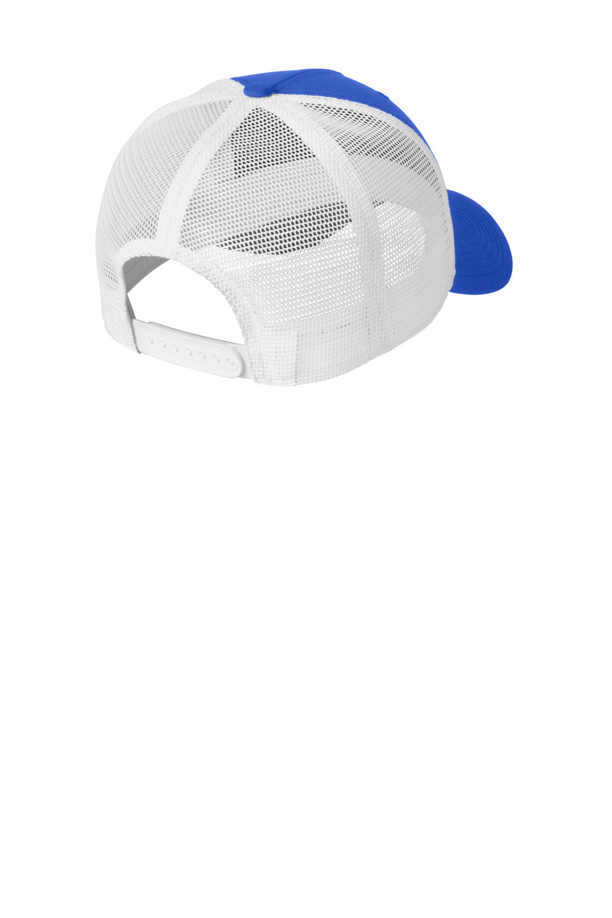 Rear View of GmRy/White Nike Snapback Mesh Trucker Cap NKFN9893