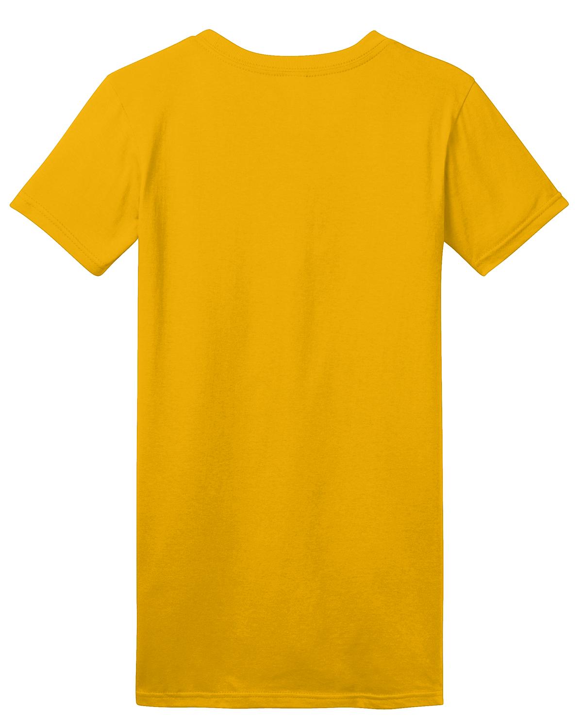 Rear View of Gold District Women's Fitted The Concert Tee DT5001
