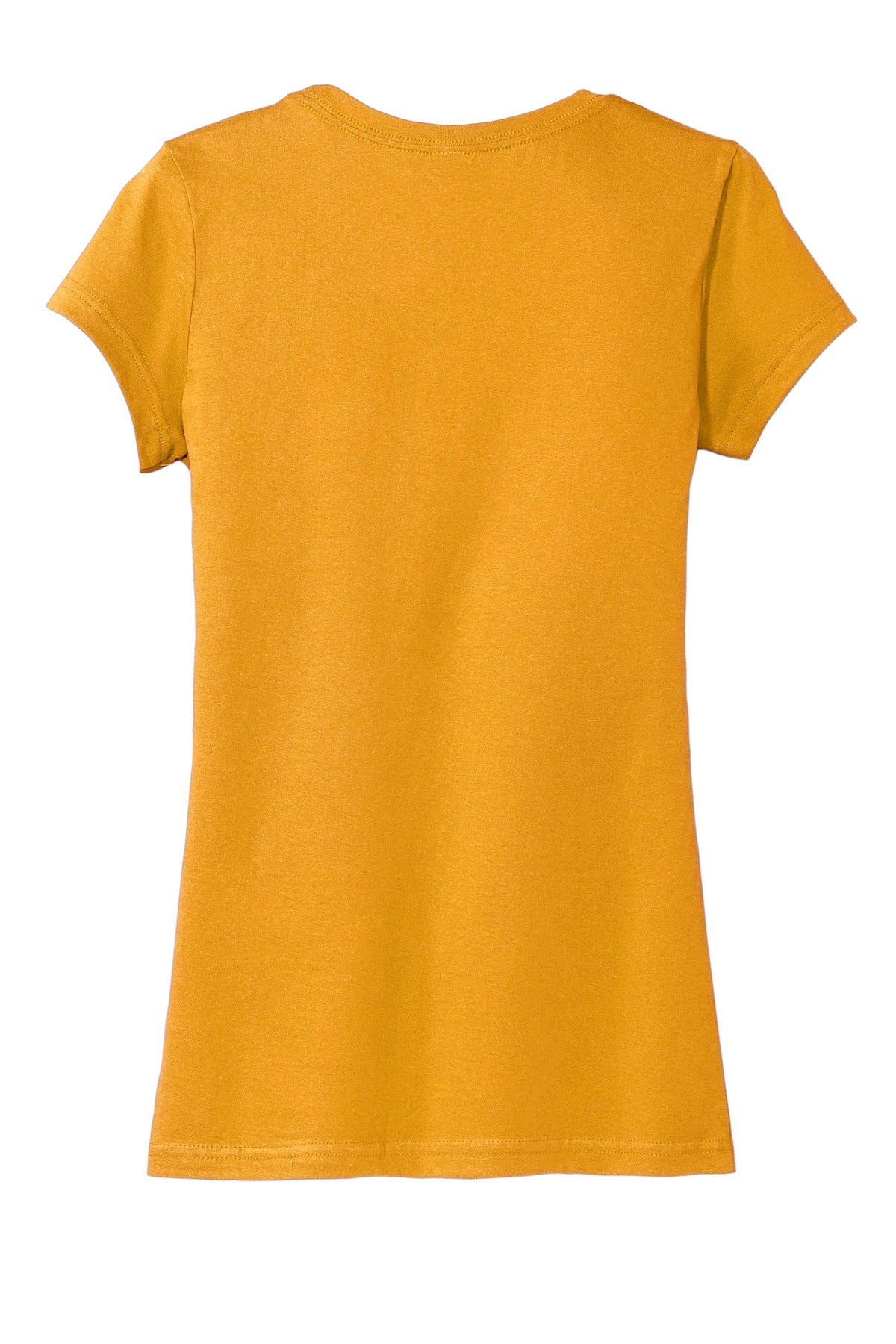Rear View of Gold District Women's Fitted Very Important Tee . DT6001
