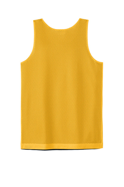 Rear View of Gold/Black Sport-Tek Youth PosiCharge Reversible Mesh Tank YST5000