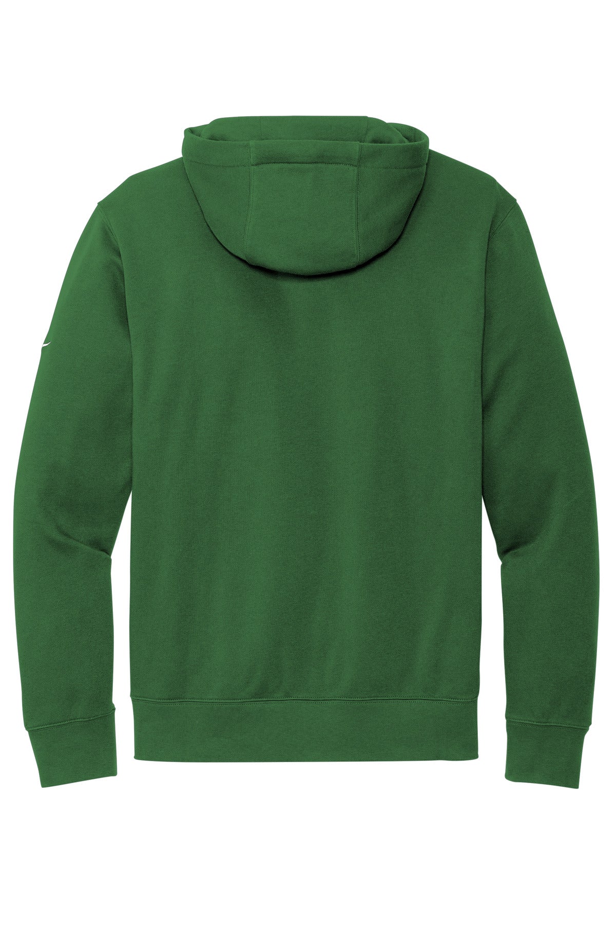 Rear View of GorgeGreen Nike Club Fleece Sleeve Swoosh Pullover Hoodie NKDR1499