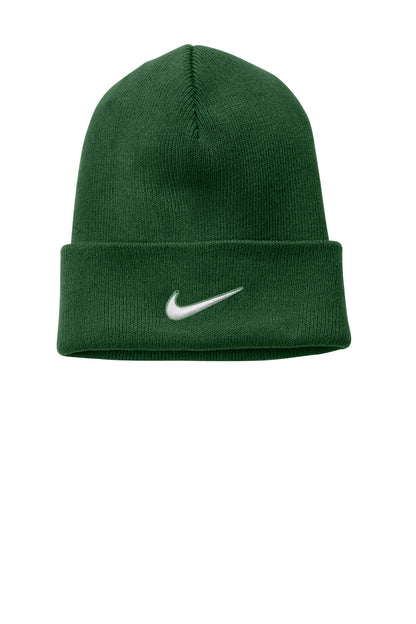 Rear View of GorgeGreen Nike Team Cuffed Beanie NKFB6539