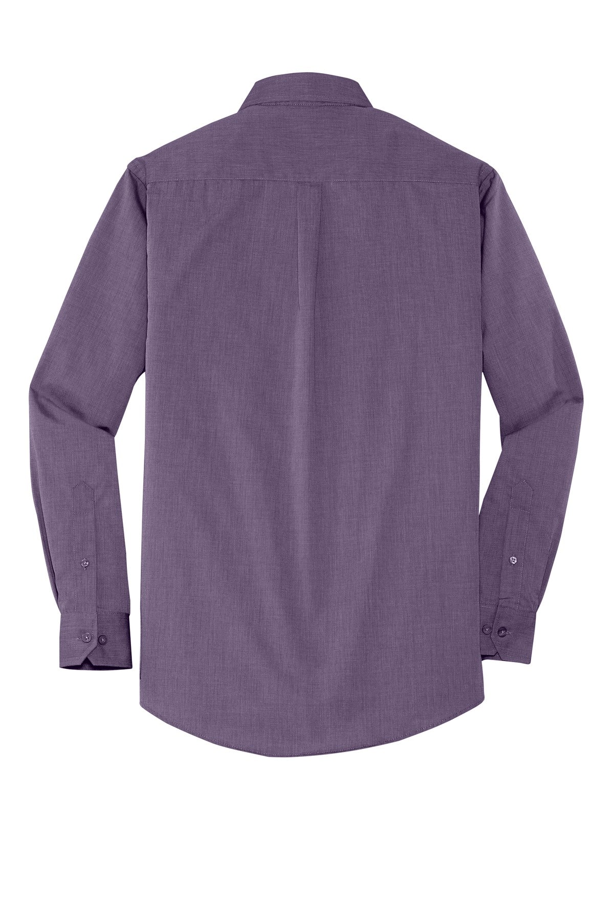 Rear View of Grape Harvest Port Authority Crosshatch Easy Care Shirt. S640